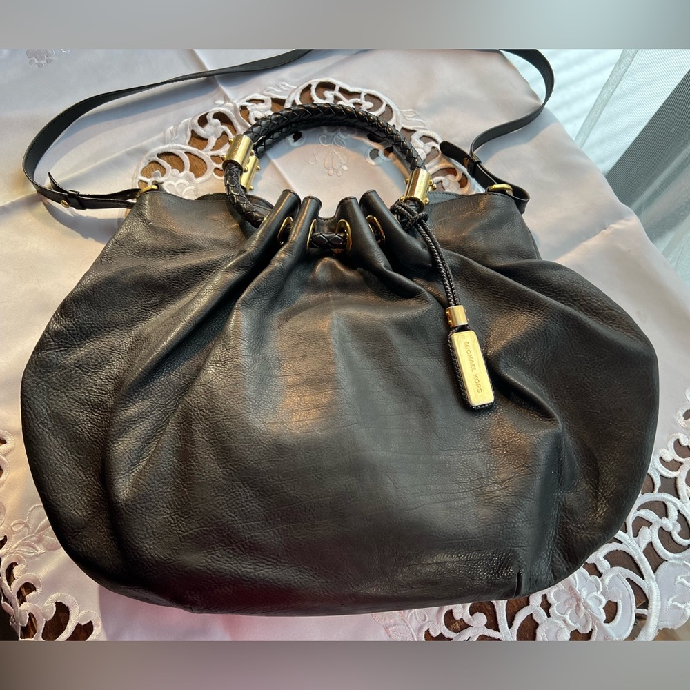 Michael Kors Colection Skorpios hobo amazing black bag. Unique. Beautiful design - Picture 2 of 15